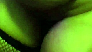 Anime girl toys her big ebony ass