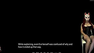 Beautiful anime MILF, Deep Eve, in a solo pleasure scene