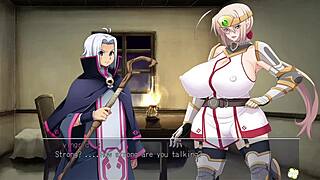 Horny Heroine Ingrid Plays with Her Huge Tits in Episode 2