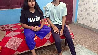 Big tits Indian wife fucks her driver for money