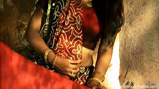 dreamy indian beauty seduces with slow erotic undressing in private