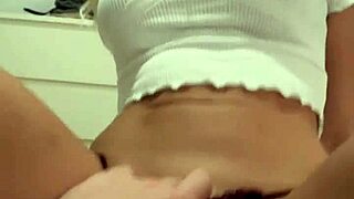 Hot blonde gives deep blow job and rides big cock