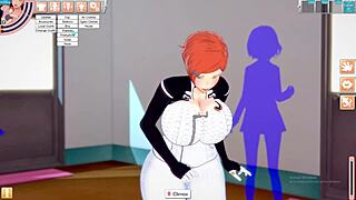 gwen tennison with big curves squirts hard in wild hentai game scene. anime fans love this!