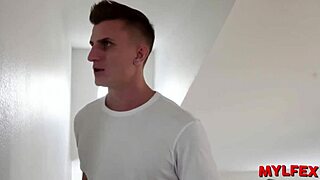 Flexible and horny milf gets her ass fucked by her son’s friend