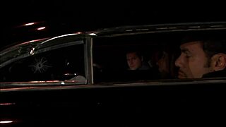 late night, blonde gets drilled on car hood with massive cumshot finish