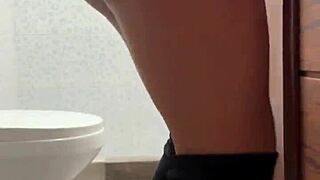 Stepsister Engages In Cleaning Activities In Homemade Setting