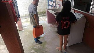 hell yeah! married housewife pays tech with her tight ass!