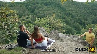 Husband watches as wife gets shared by two men