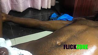 OMG, check out this cute ebony in fantasy massage casting!