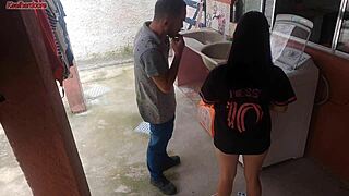 Married housewife pays young stud for ass worship and sex