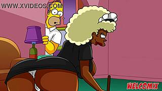 The Simpsons adult cartoons with big butts and anal sex