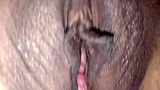 Amateur Wet Tight Pussy Gets Creampied After Intense Cock Rubbing Action