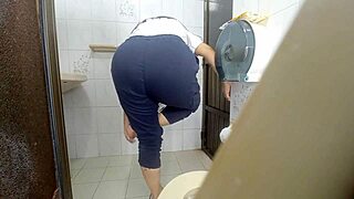Only women attend to a patient in the hospital and there is a public shower scene