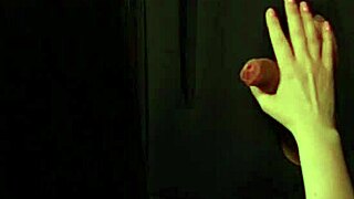 Nurse gets a facial at the glory hole after her shift