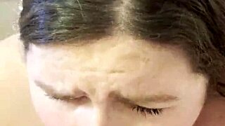 sexy bbw poppy cohen sucking cock pov with big tits