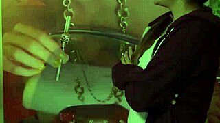 A hidden camera captures a young woman’s passionate cowgirl ride on a masseur’s cock