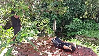 i arrived late to training and my coach punished me with a spectacular outdoor fuck