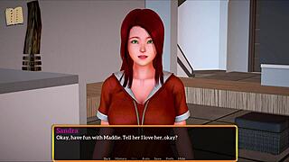 Visual novel game walkthrough with interactive gameplay