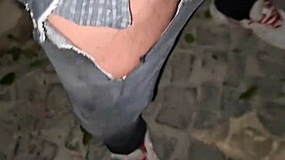 Public shame: ex's former lover flaunts his big dick outside
