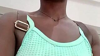 Man, that Nigerian bitch just masturbating wild in West Hills Mall bathroom!