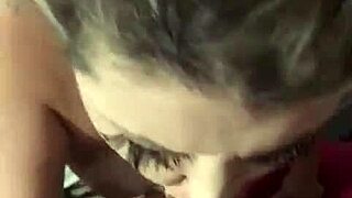 Skilled oral sex results in facial ejaculation