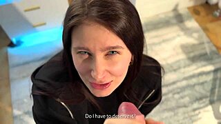 he invited her over after practice for a sneaky cock surprise