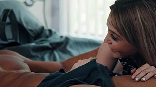 Blonde takes monster big black cock from friend after breaking up with boyfriend