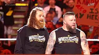 Kevin Owens and Sami Zayn battle Usos at WrestleMania 39