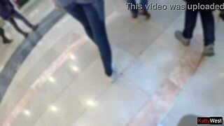 Public Pee In Jeans At Mall