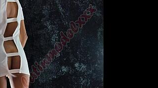 sexy nurse photoshoot turned wild with pov action on tight pussy and small tits