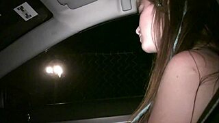 Alexis Crystal Blows Random Guys In Public Car Window