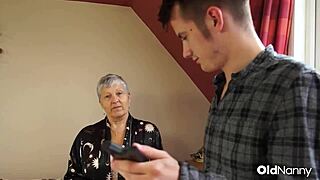 Wild cowgirl action with a mature British pornstar