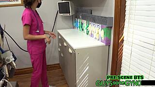 The Cum Clinic Extraction 6 - Angel Ramiraz Spreads in Latex Gloves
