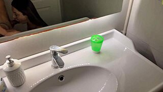 Luiza Marcato's passionate bathroom encounter with a well-endowed man