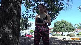 a quick workout before busty gigi lust bangs coach