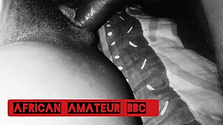 Ebony couple goes hard with big cock action! 🔥