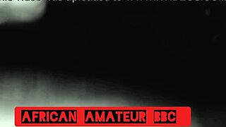 Ebony couple goes hard with big cock action! 🔥