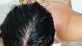 Tiny novice secretly gets a hard cock in her ass