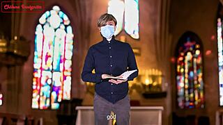 sinful nun seeks redemption but gets blessed in hospital roleplay!