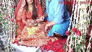 Indian Step Mom Desi Suhagrat XXX Marriage Quickie Creampie