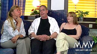 yo, petra from mmv films is giving a hand in this hot german 3some!