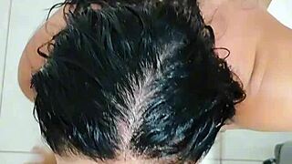 Tiny novice secretly gets a hard cock in her ass