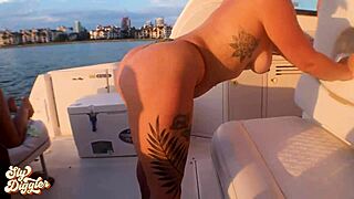 miami boat day 2023 bts with willow ryder ameena green aria six and more ebony babes showing natural tits and big cocks