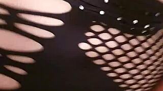 Nasty wife unwraps vibrator birthday gift