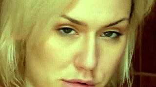 Beautiful blonde model gets a steamy shower and a anal scene