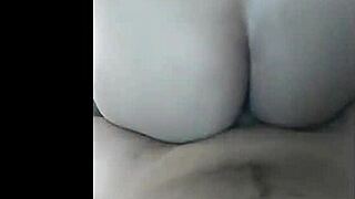 The latina milf with big tits and perfect ass sucked my cock, broke the condom, and finished inside her.