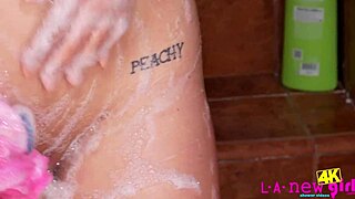 i saw a blonde model in the shower