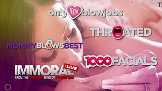 Hot Stepmom Sucks Dick with Tittyfuck