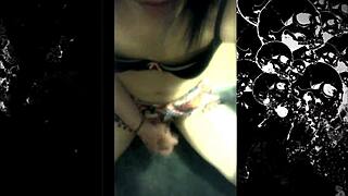 Cute amateur shemale Khora masturbates her beautiful bodybuilder body with long legs 😍