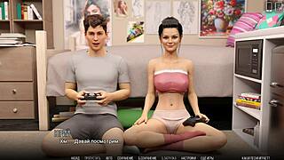Detailed walkthrough of the University of Problems in a cartoon style adult game